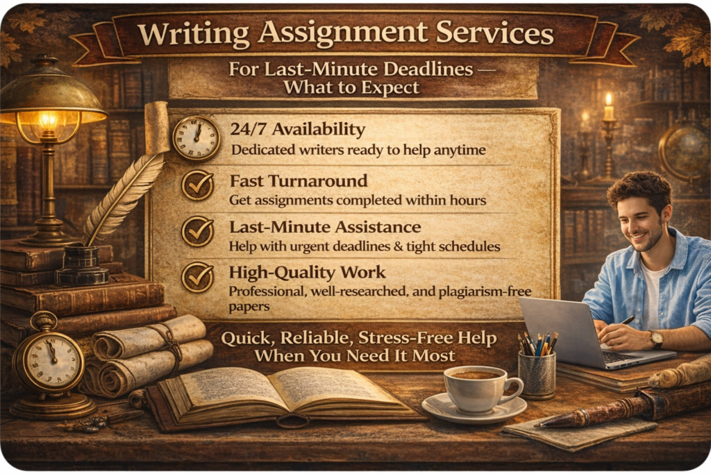 Writing Assignment Services for Last-Minute Deadlines — What to Expect